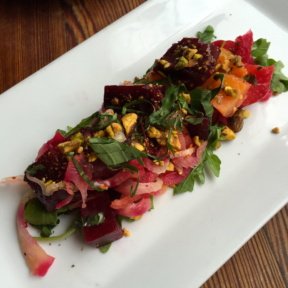 Gluten-free beet salad from Bin 14